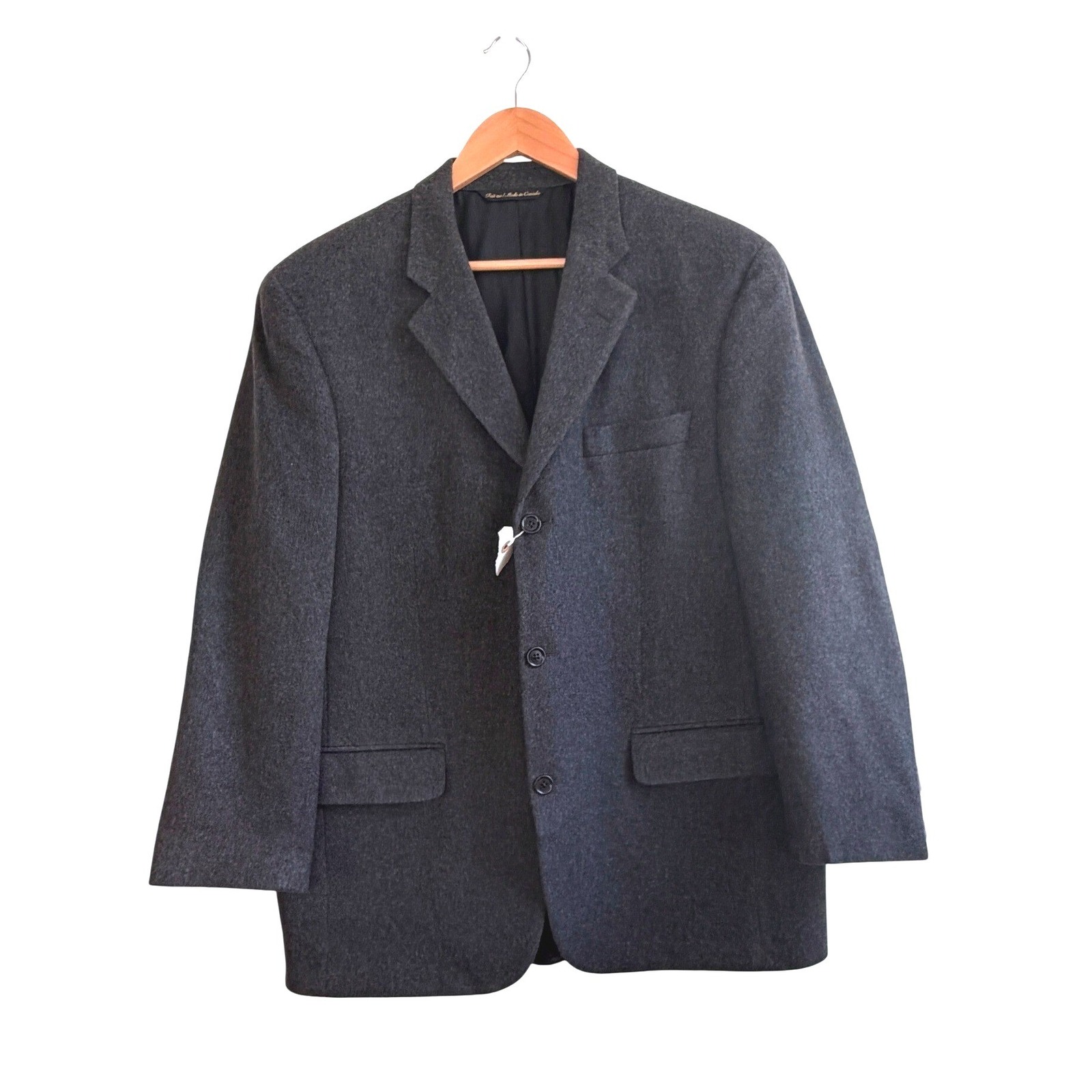 Jack Victor Loro Piana Cashmere Blazer Sport Coat Charcoal Gray 42r